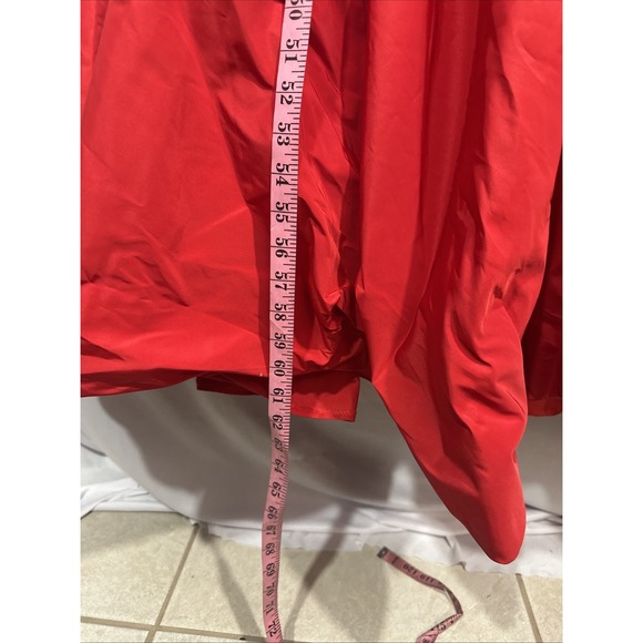 NEW MAC DUGGAL [ 2 ] 11992 ONE SHOULDER Embellished Rosette‎ Ball Gown in Red - Picture 8 of 16